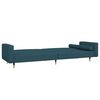 vidaXL Schlafsofa 2-Sitzer mit Hocker Blau Samt