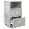 vidaXL Nachttisch mit 2 Schubladen Betongrau 36x36x68 cm