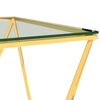 vidaXL Couchtisch Golden 80x80x45 cm Edelstahl