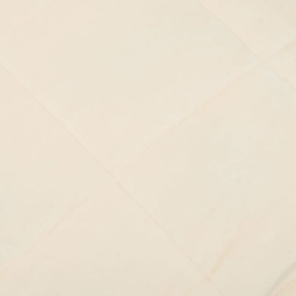 vidaXL Gewichtsdecke Hellcreme 220x230 cm 15 kg Stoff