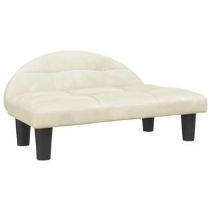 vidaXL Hundebett Creme 70x52x30 cm Samt