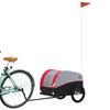 vidaXL Fahrradanh&auml;nger Schwarz und Rot 30 kg Eisen