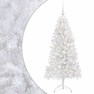 vidaXL K&uuml;nstlicher klappbarer Weihnachtsbaum 150 cm 150 LEDs