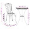 vidaXL Garten Bistro Set 3 pcs Grün Aluminium