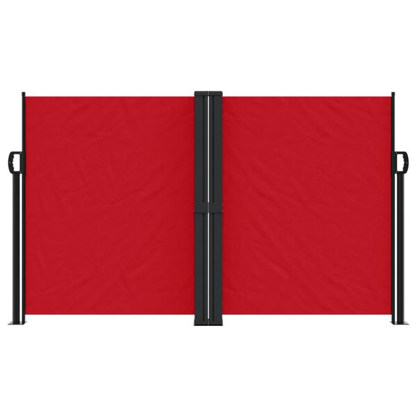 vidaXL Seitenmarkise Ausziehbar Rot 140x600 cm