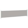 vidaXL Ausziehbare Seitenmarkise 140x600 cm Grau