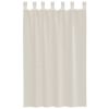 vidaXL Voile Vorh&auml;nge mit Lasche 2 Stk. Creme