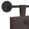 vidaXL H&auml;ngevorderseite Wandmontiert Dunkelbraun 100 x 55 x 7 cm Stoff