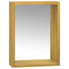 vidaXL Spiegelschrank 30x10x40 cm Massivholz Teak