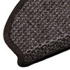 vidaXL Treppenmatten Selbstklebend Sisal 15 Stk. 65x21x4 cm Anthrazit