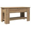 vidaXL Couchtisch Artisan-Eiche 101x49x52 cm Holzwerkstoff