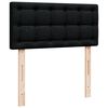 vidaXL Boxspringbett mit Matratze Schwarz 90x190 cm Stoff