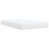 vidaXL Boxspringbett mit Matratze Wei&szlig; 120x190 cm Kunstleder