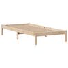 vidaXL Massivholzbett ohne Matratze 75x190 cm Kiefernholz