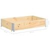 vidaXL Hochbeet 50x100 cm Kiefer Massivholz