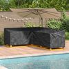 vidaXL M&ouml;belbezug Schwarz 260 x 210 x 80 cm 210D Oxford Stoff