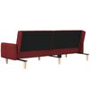 vidaXL Schlafsofa 2-Sitzer Weinrot Stoff