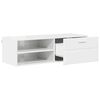 vidaXL Holzschrank Hochglanz Wei&szlig; 100,5 x 39 x 30 cm Holzwerkstoff