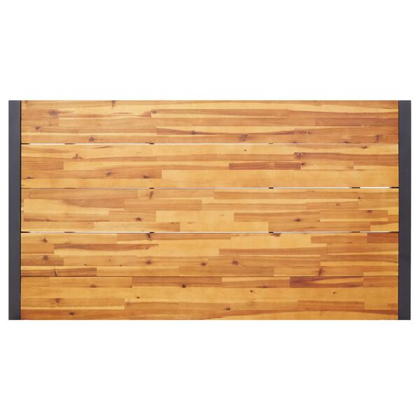 vidaXL 5-tlg. Garten-Essgruppe Schwarz