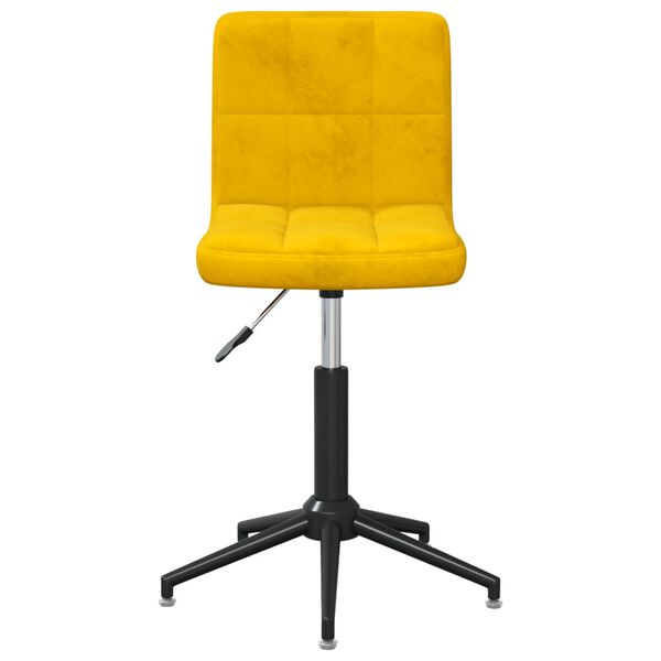 vidaXL B&uuml;rostuhl Drehbar Senfgelb Samt