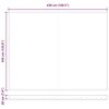vidaXL Einziehbare Markise Rot und Wei&szlig; 450 x 350 cm