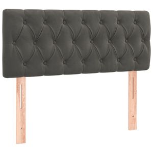 vidaXL Kopfteil Dunkelgrau 100x7x78/88 cm Samt