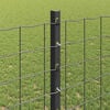 vidaXL Zaunpfosten 5 pcs Grau 120 cm Stahl