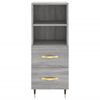vidaXL Sideboard Grau Sonoma 34,5x34x90 cm Holzwerkstoff