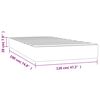 vidaXL Taschenfederkernmatratze Mittel Taupe 120x190x20 cm Stoff