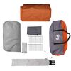 vidaXL Tunnelzelt mit Dach Grau und Orange 778 x 356 x 210 cm