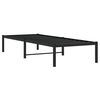vidaXL Bettgestell Metall Schwarz 80x200 cm