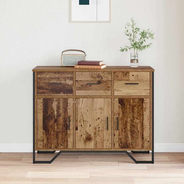 vidaXL Sideboard Altholz 97 x 32,5 x 74,5 cm Holzwerkstoff