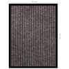 vidaXL Fu&szlig;matte Beige Gestreift 40x60 cm