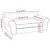 vidaXL Hundesofa T&uuml;rkis 72x45x30 cm Pl&uuml;sch