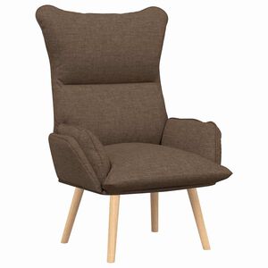 vidaXL Sessel Braun 69 x 74 x 93 cm Stoff und Sperrholz