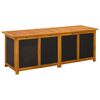 vidaXL Gartenlagerbox 243 L Massivholz Akazie 150 x 50 x 56 cm Schwarz