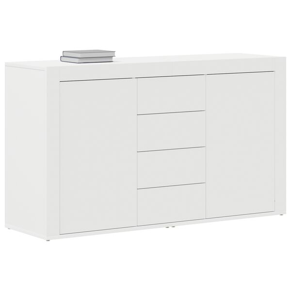 vidaXL Sideboard mit Schubladen Wei&szlig; 120 x 36 x 69 cm Holzwerkstoff