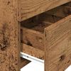 vidaXL Nachttische 2 Stk. mit 2 Schubladen Altholz-Optik 40x36,5x62 cm