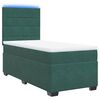 vidaXL Boxspringbett mit Matratze Dunkelgr&uuml;n 80x200 cm Samt