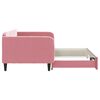 vidaXL Tagesbett Ausziehbar Rosa 100x200 cm Samt