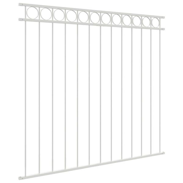 vidaXL Zaunelement Wei&szlig; 170 x 120 cm Stahl