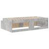 vidaXL Bettrahmen mit Schubladen Beton Grau 70 x 190 cm Holzwerkstoff