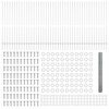 vidaXL Zaun und Pfosten Silber 1,6 x 100 m Stahl