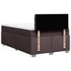 vidaXL Boxspringbett mit Matratze Dunkelbraun 120x190 cm Stoff