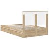 vidaXL Aufbewahrungsbett Sonoma-Eiche 120 x 200 cm Holzwerkstoff