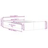 vidaXL Bettgestell ohne Matratze Artisan-Eiche 150x200cm Holzwerkstoff