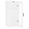 vidaXL Wandschrank Hochglanz-Wei&szlig; 34,5x34x90 cm