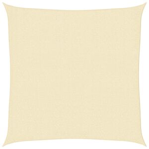 vidaXL Sonnensegel HDPE Quadratisch 3,6x3,6 m Creme