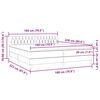vidaXL Boxspringbett mit Matratze & LED Hellgrau 180x220 cm Samt
