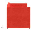 vidaXL Tagesbett mit Matratze USB Weinrot Samt 90x200 cm